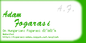 adam fogarasi business card